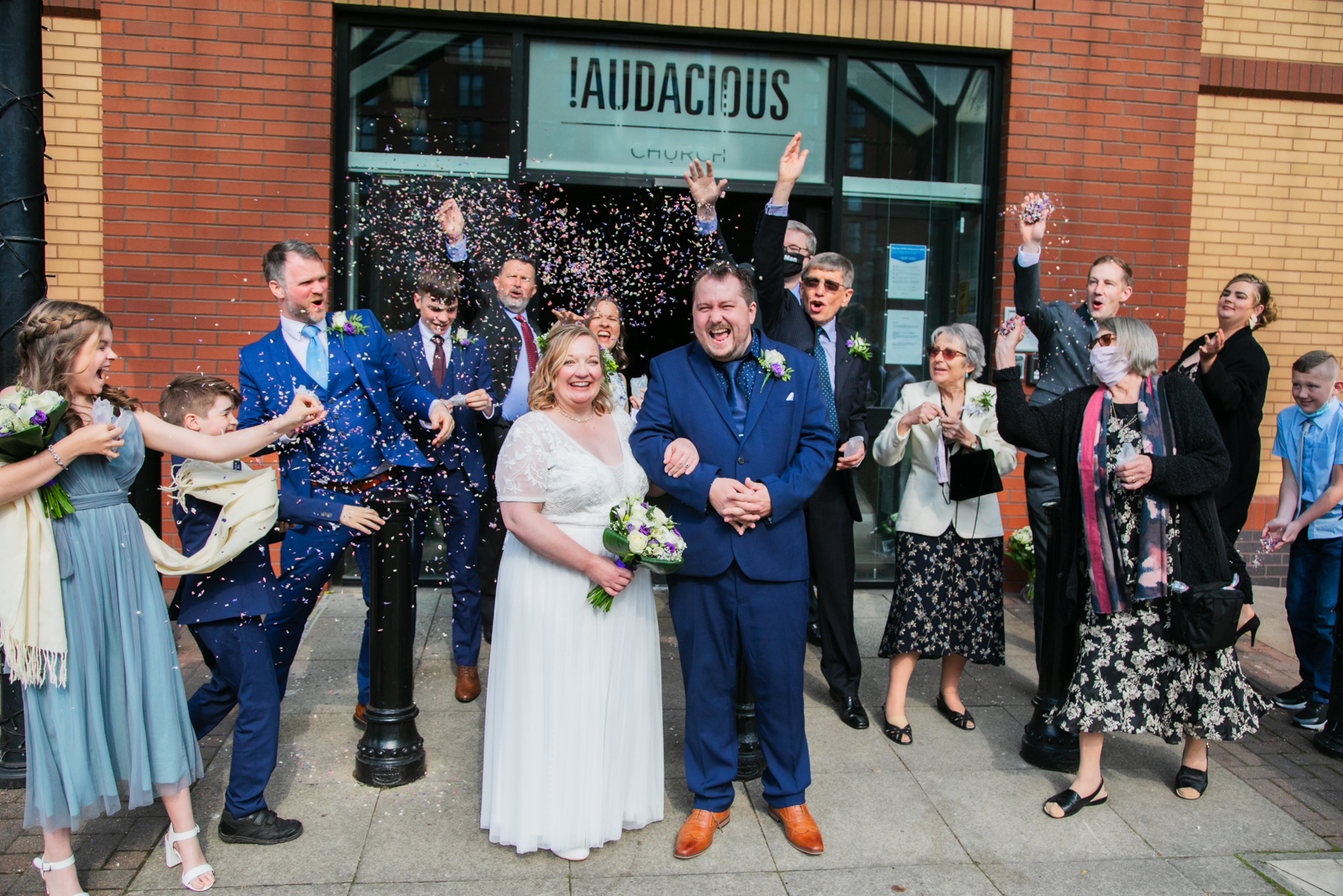Jo and Pete’s Audacious wedding, Manchester
